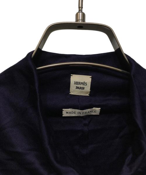 HERMES（エルメス）HERMES (エルメス) ノースリーブブラウス パープル サイズ:34の古着・服飾アイテム
