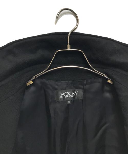 FOXEY BOUTIQUE（フォクシー ブティック）FOXEY BOUTIQUE (フォクシー ブティック) カシミヤコート ブラック サイズ:Fの古着・服飾アイテム