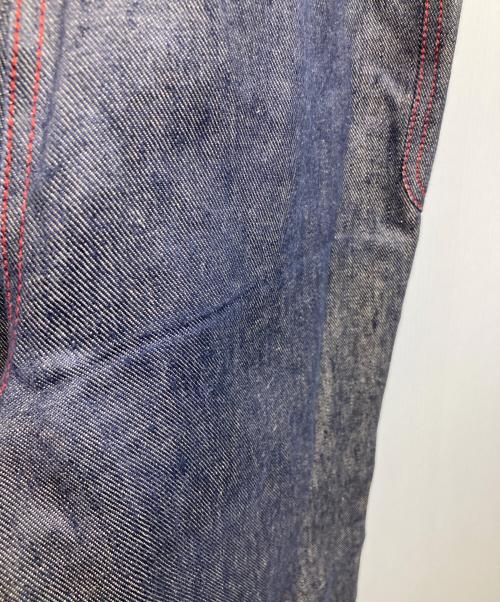 HERMES（エルメス）HERMES (エルメス) セリエボタンベルト付リネンデニムパンツ インディゴ サイズ:36の古着・服飾アイテム