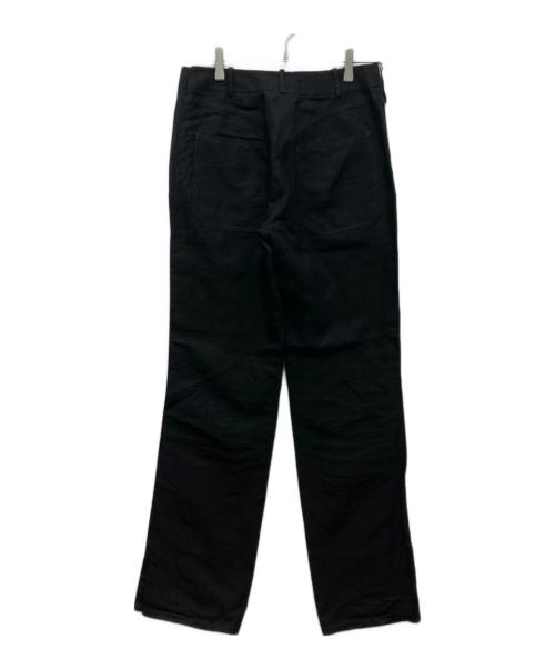 HERMES（エルメス）HERMES (エルメス) リネンパンツ ブラック サイズ:36の古着・服飾アイテム