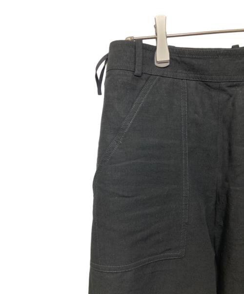 HERMES（エルメス）HERMES (エルメス) リネンパンツ ブラック サイズ:36の古着・服飾アイテム