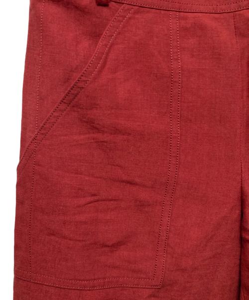 HERMES（エルメス）HERMES (エルメス) リネンパンツ レッド サイズ:36の古着・服飾アイテム