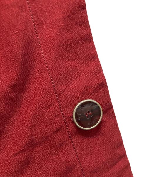 HERMES（エルメス）HERMES (エルメス) リネンパンツ レッド サイズ:36の古着・服飾アイテム