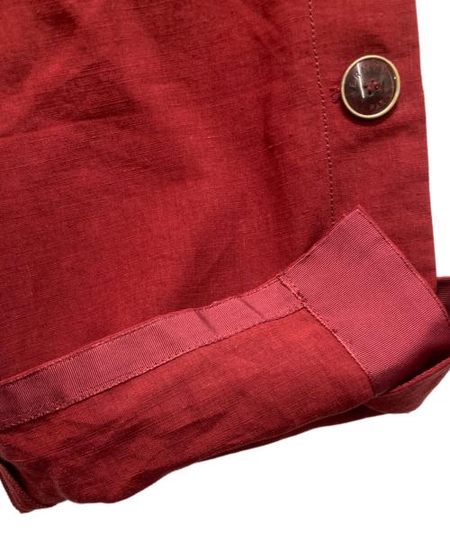 HERMES（エルメス）HERMES (エルメス) リネンパンツ レッド サイズ:36の古着・服飾アイテム