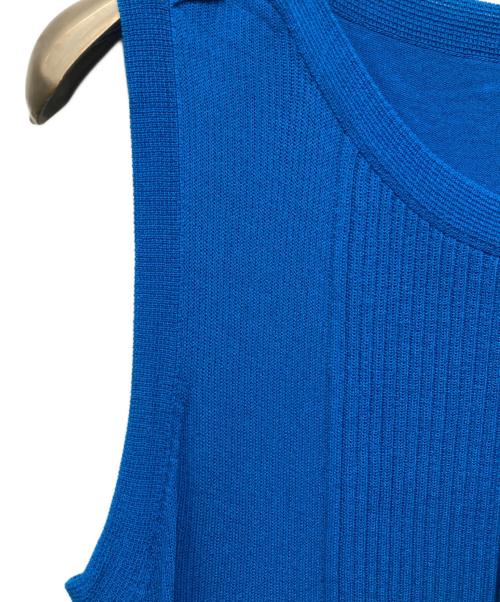 HERMES（エルメス）HERMES (エルメス) シルク混ワンピース ブルー サイズ:34の古着・服飾アイテム