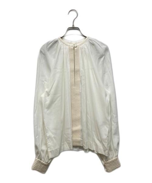 HERMES（エルメス）HERMES (エルメス) 長袖ブラウス ホワイト サイズ:36の古着・服飾アイテム