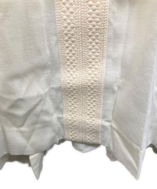 HERMES（エルメス）HERMES (エルメス) 長袖ブラウス ホワイト サイズ:36の古着・服飾アイテム