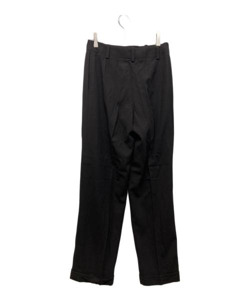 HERMES（エルメス）HERMES (エルメス) センタープレスパンツ ブラウン サイズ:36の古着・服飾アイテム