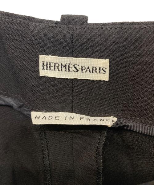 HERMES（エルメス）HERMES (エルメス) センタープレスパンツ ブラウン サイズ:36の古着・服飾アイテム