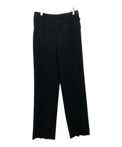 HERMES（エルメス）HERMES (エルメス) センタープレスパンツ ブラック サイズ:36の古着・服飾アイテム