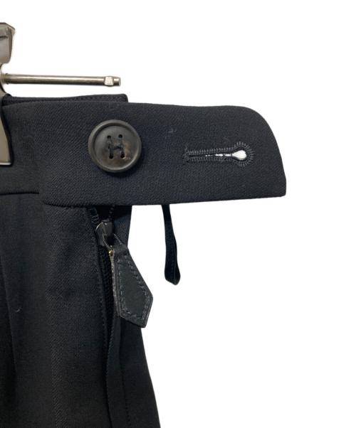 HERMES（エルメス）HERMES (エルメス) センタープレスパンツ ブラック サイズ:36の古着・服飾アイテム