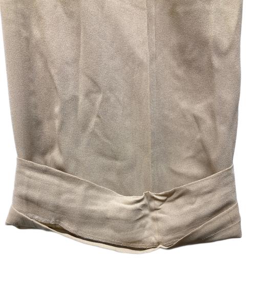 HERMES（エルメス）HERMES (エルメス) センタープレスパンツ ベージュ サイズ:36の古着・服飾アイテム