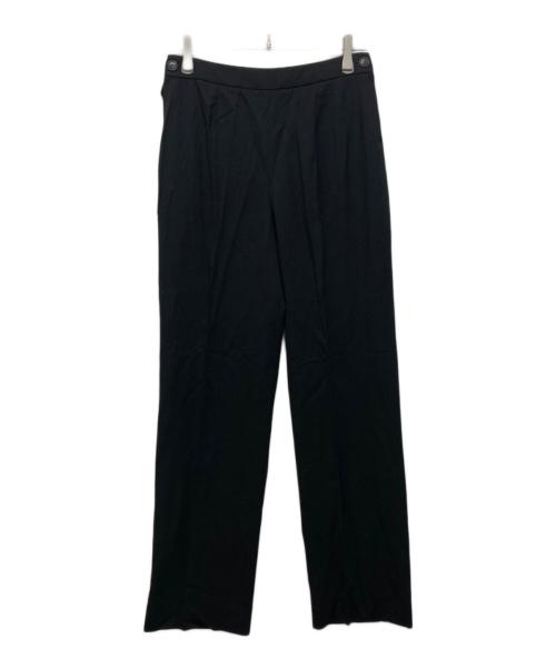 HERMES（エルメス）HERMES (エルメス) センタープレスパンツ ブラック サイズ:36の古着・服飾アイテム