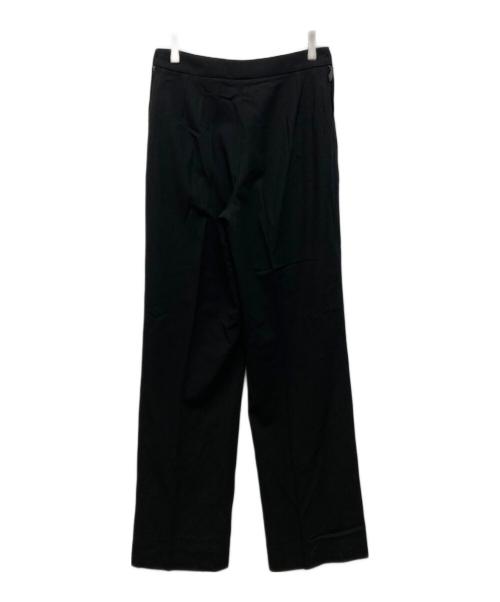 HERMES（エルメス）HERMES (エルメス) センタープレスパンツ ブラック サイズ:36の古着・服飾アイテム