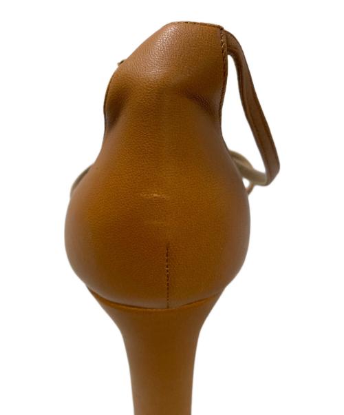 HERMES（エルメス）HERMES (エルメス) ヒールサンダル オレンジ サイズ:36 1/2の古着・服飾アイテム