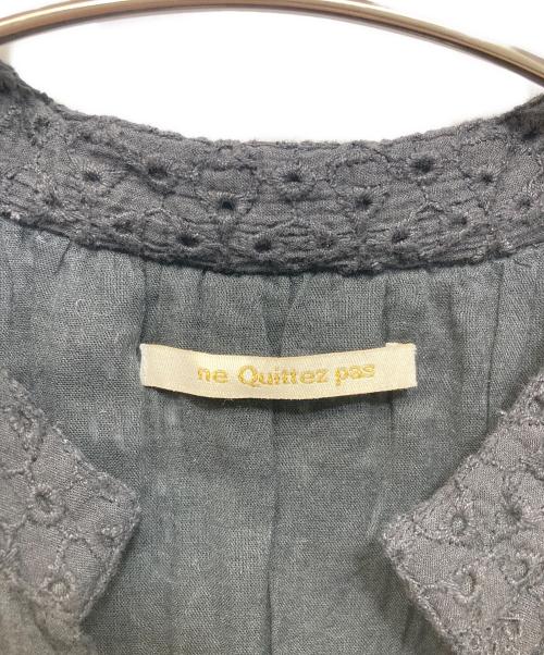 ne quittez pas（ヌキテパ）ne quittez pas (ヌキテパ) Cotton Hemla Mix Lace Dress ブラック サイズ:Ⅿの古着・服飾アイテム