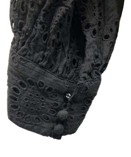 ne quittez pas（ヌキテパ）ne quittez pas (ヌキテパ) Cotton Hemla Mix Lace Dress ブラック サイズ:Ⅿの古着・服飾アイテム