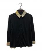 LEONARDレオナール）の古着「ロングスリーブボタンダウンシャツ / 0179558」｜ブラック
