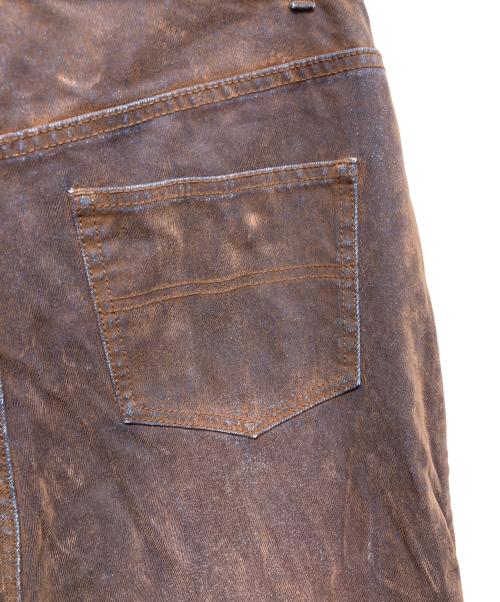 MAISON SPECIAL（メゾンスペシャル）MAISON SPECIAL (メゾンスペシャル) Cover Leg Flocky Denim Pants ブラウン サイズ:38の古着・服飾アイテム