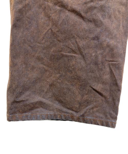 MAISON SPECIAL（メゾンスペシャル）MAISON SPECIAL (メゾンスペシャル) Cover Leg Flocky Denim Pants ブラウン サイズ:38の古着・服飾アイテム