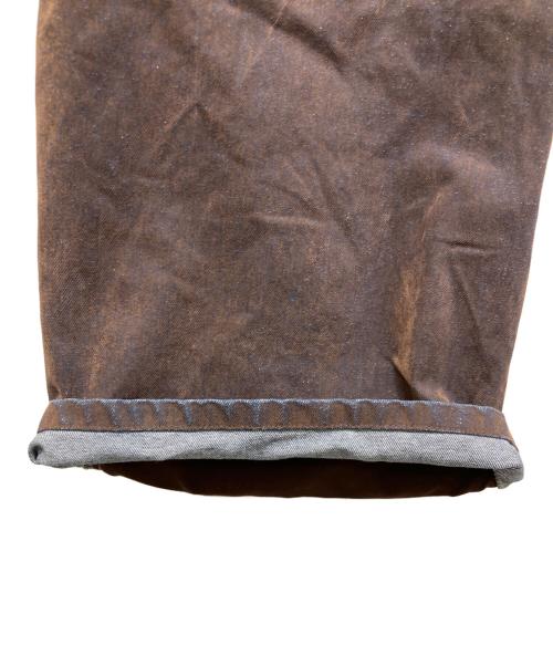 MAISON SPECIAL（メゾンスペシャル）MAISON SPECIAL (メゾンスペシャル) Cover Leg Flocky Denim Pants ブラウン サイズ:38の古着・服飾アイテム