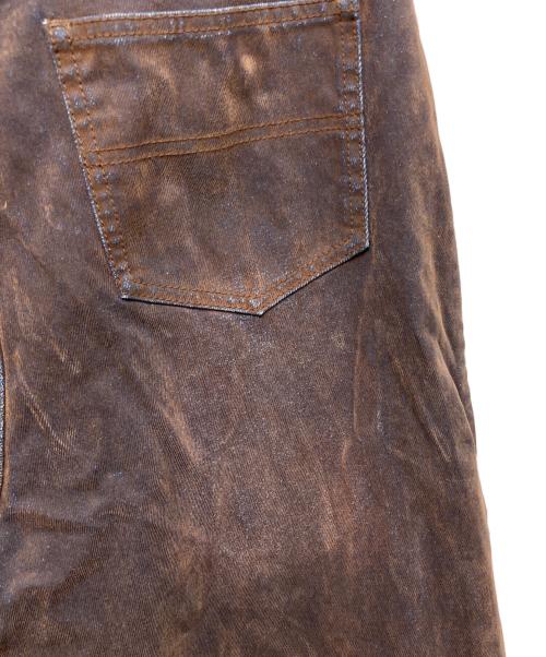 MAISON SPECIAL（メゾンスペシャル）MAISON SPECIAL (メゾンスペシャル) Cover Leg Flocky Denim Pants ブラウン サイズ:38の古着・服飾アイテム