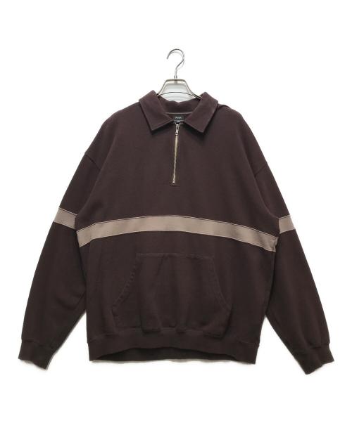 PWA（プア）PWA (プア) HEAVY KANOKO H/Z POLO ブラウン サイズ:Lの古着・服飾アイテム