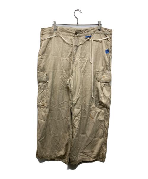 Maison MIHARA YASUHIRO（メゾン ミハラ ヤスヒロ）Maison MIHARA YASUHIRO (メゾン ミハラ ヤスヒロ) サテンカーゴパンツ ベージュ サイズ:38の古着・服飾アイテム