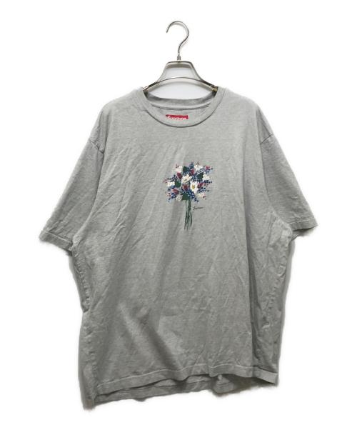 SUPREME（シュプリーム）Supreme (シュプリーム) Bouquet S/S Top stripe グレー サイズ:XLの古着・服飾アイテム