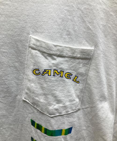 AMERICAN BORN（アメリカン ボーン）AMERICAN BORN (アメリカン ボーン) キャメルTEE ホワイト サイズ:XLの古着・服飾アイテム