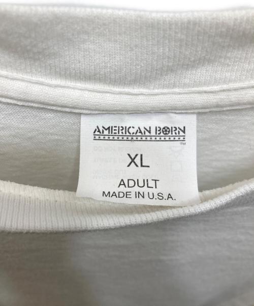 AMERICAN BORN（アメリカン ボーン）AMERICAN BORN (アメリカン ボーン) キャメルTEE ホワイト サイズ:XLの古着・服飾アイテム