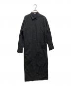 BRILLブリル）の古着「ロングシャツワンピース」｜ブラック