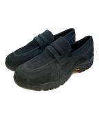 OPENING actオープニングアクト）の古着「ボリュームVIBRAMソールリアルレザーローファースニーカー」｜ブラック