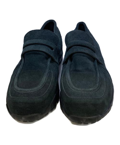 OPENING act（オープニングアクト）OPENING ACT (オープニングアクト) ボリュームVIBRAMソールリアルレザーローファースニーカー ブラック サイズ:43の古着・服飾アイテム