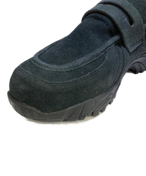 OPENING act（オープニングアクト）OPENING ACT (オープニングアクト) ボリュームVIBRAMソールリアルレザーローファースニーカー ブラック サイズ:43の古着・服飾アイテム