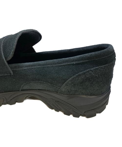 OPENING act（オープニングアクト）OPENING ACT (オープニングアクト) ボリュームVIBRAMソールリアルレザーローファースニーカー ブラック サイズ:43の古着・服飾アイテム