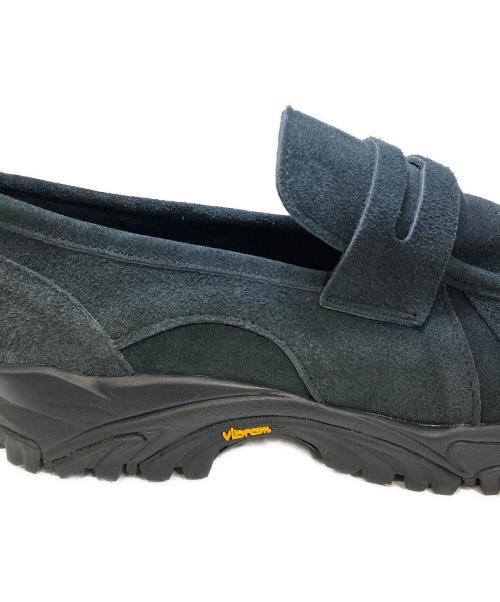 OPENING act（オープニングアクト）OPENING ACT (オープニングアクト) ボリュームVIBRAMソールリアルレザーローファースニーカー ブラック サイズ:43の古着・服飾アイテム