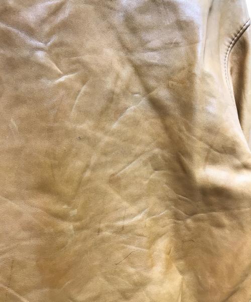 USED（ユーズド）USED (ユーズド) レザープルオーバー アノラックパーカー / DEPEジップ ブラウン サイズ:不明の古着・服飾アイテム