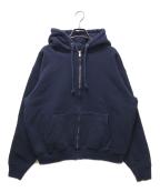 ceaseシーズ）の古着「STANDARD ZIP HOODIE スタンダード ジップフーディー　USA製」｜ネイビー