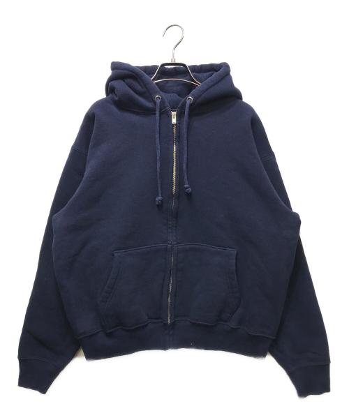 cease（シーズ）cease (シーズ) STANDARD ZIP HOODIE スタンダード ジップフーディー　USA製 ネイビー サイズ:Mの古着・服飾アイテム