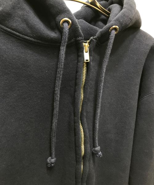 cease（シーズ）cease (シーズ) STANDARD ZIP HOODIE スタンダード ジップフーディー　USA製 ネイビー サイズ:Mの古着・服飾アイテム