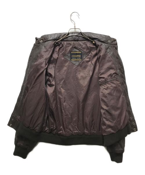 cooper（クーパー）cooper (クーパー) レザージャケット ブラウン サイズ:42の古着・服飾アイテム