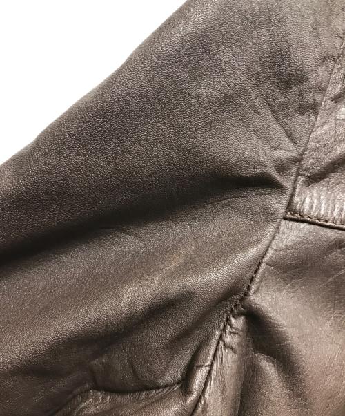 cooper（クーパー）cooper (クーパー) レザージャケット ブラウン サイズ:42の古着・服飾アイテム