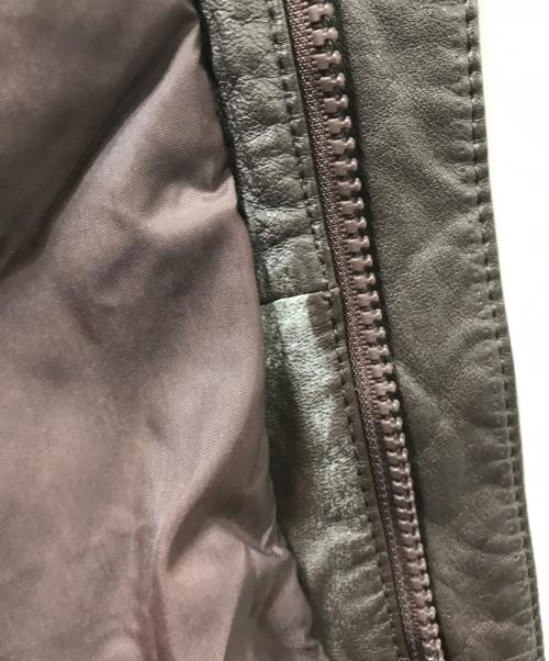 cooper（クーパー）cooper (クーパー) レザージャケット ブラウン サイズ:42の古着・服飾アイテム