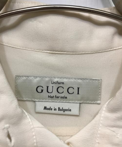GUCCI（グッチ）GUCCI (グッチ) シルクシャツ ホワイト サイズ:38の古着・服飾アイテム