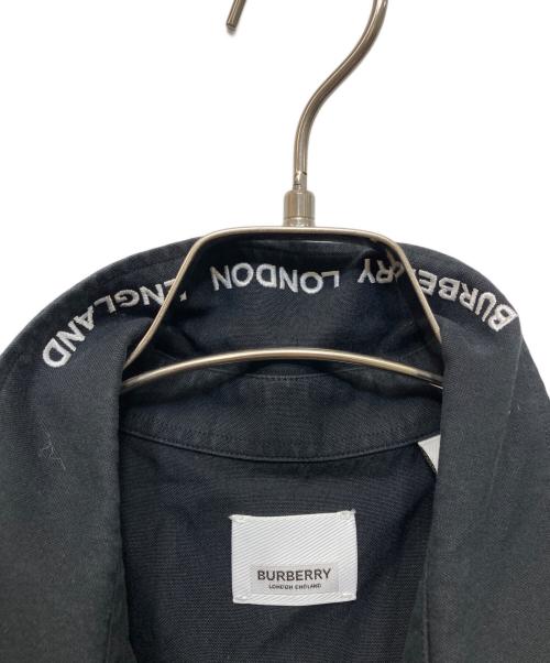 BURBERRY LONDON（バーバリーロンドン）BURBERRY LONDON (バーバリーロンドン) ストライプシャツ ブラック サイズ:XLの古着・服飾アイテム