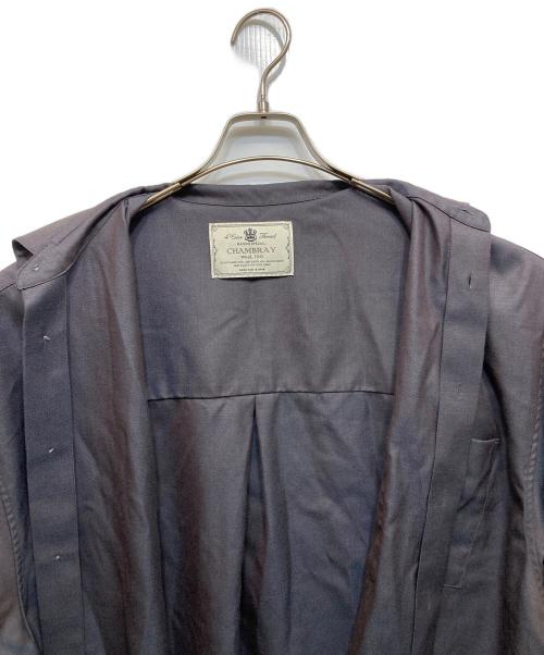 MAISON SPECIAL（メゾンスペシャル）MAISON SPECIAL (メゾンスペシャル) Chambray Washable Wool Prime-Over Regular Collar Shirt / 11251311210 グレー サイズ:2の古着・服飾アイテム