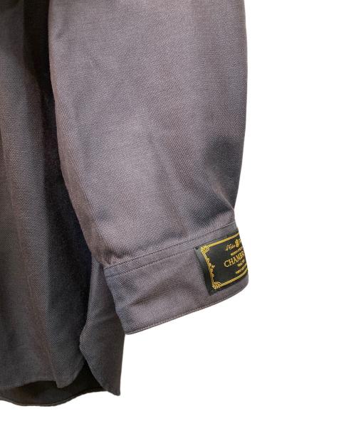 MAISON SPECIAL（メゾンスペシャル）MAISON SPECIAL (メゾンスペシャル) Chambray Washable Wool Prime-Over Regular Collar Shirt / 11251311210 グレー サイズ:2の古着・服飾アイテム