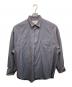 MAISON SPECIAL（メゾンスペシャル）の古着「Chambray Washable Wool Prime-Over Regular Collar Shirt / 11251311210」｜グレー