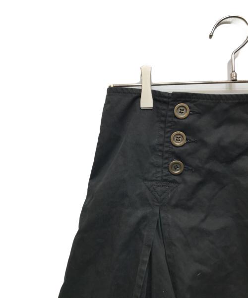 tricot COMME des GARCONS（トリココムデギャルソン）tricot COMME des GARCONS (トリココムデギャルソン) フロントボタンデザインスカート ブラック サイズ:Mの古着・服飾アイテム